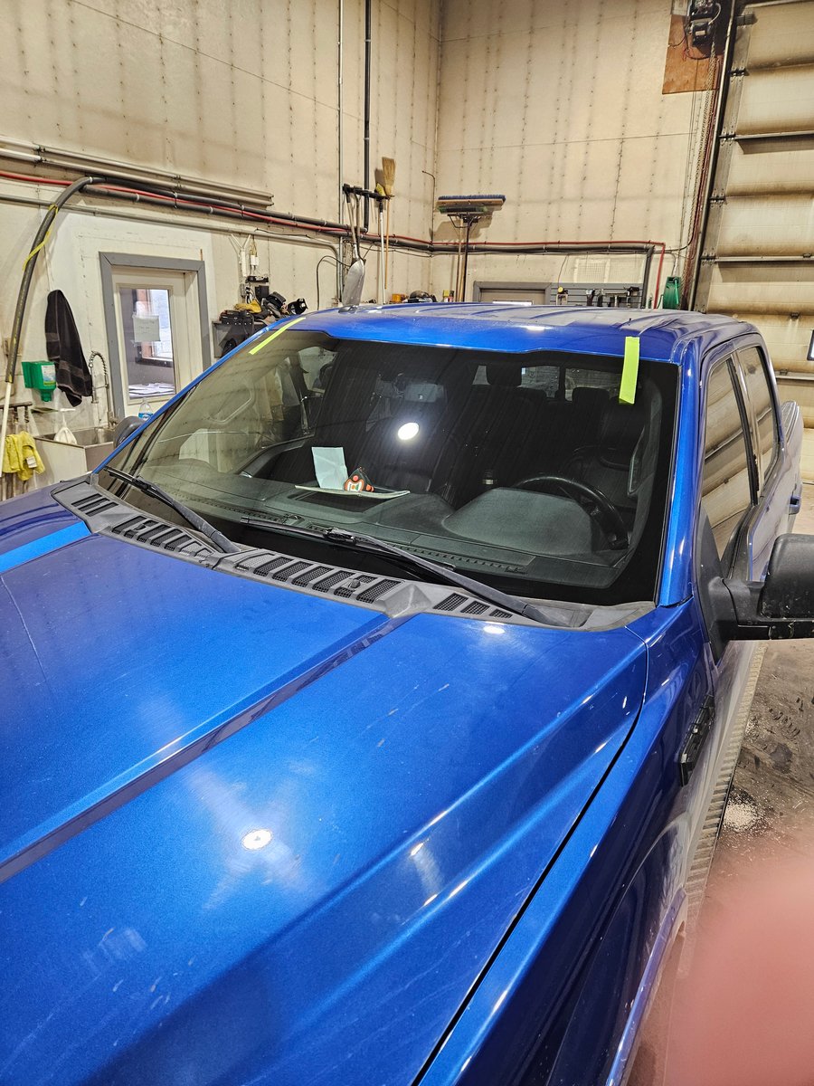 Front View Blue Ford