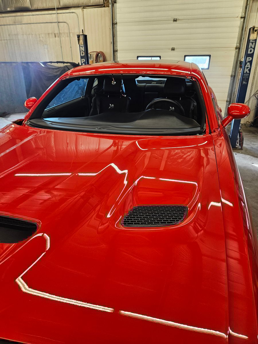 red car no glass